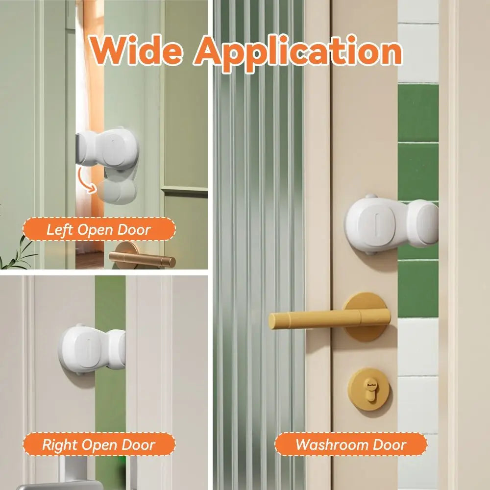 Rotating Finger Pinch Guard Safety Door Stopper – No Drill