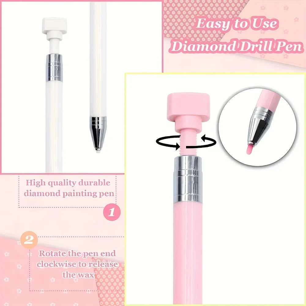 Diamond Art Pen Set with Storage Case – Wax Pen & Bead Picker