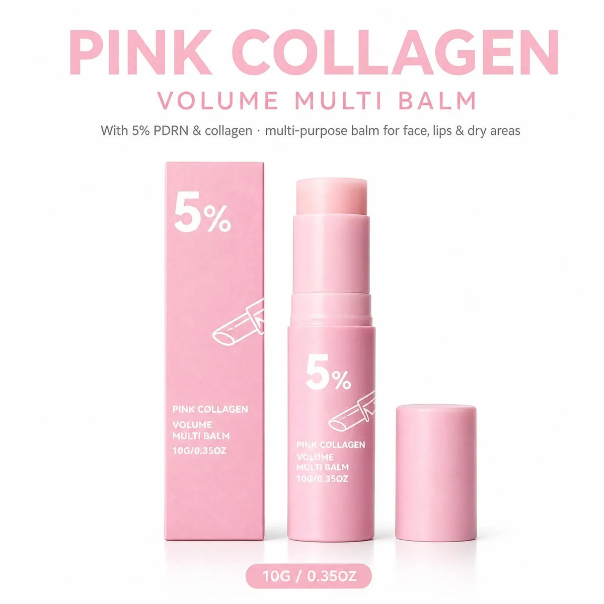 OceAura PDRN Collagen Multi Balm Stick – Face, Lip & Eye