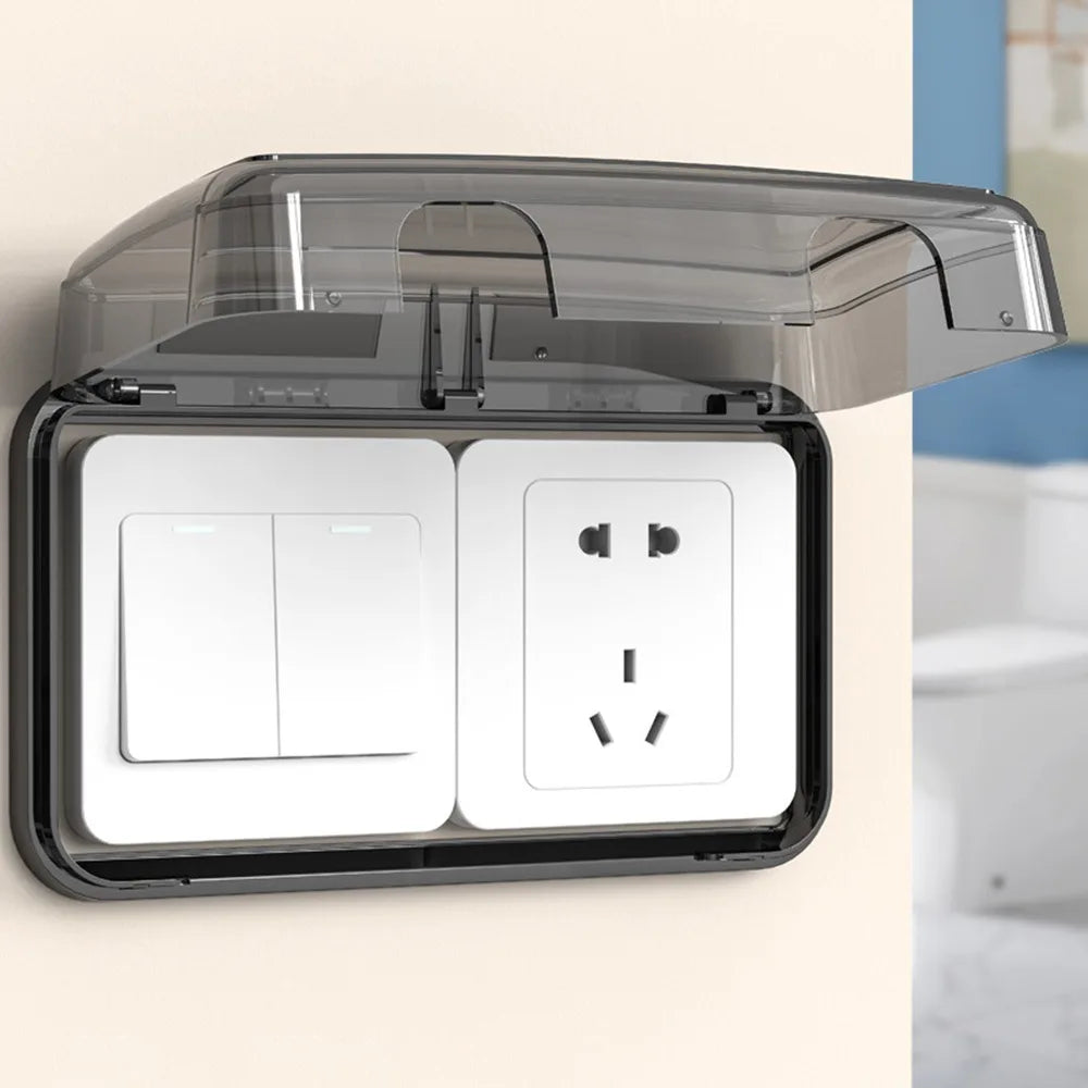 Waterproof 86 Type Outlet Switch Cover Box | Splash-Proof
