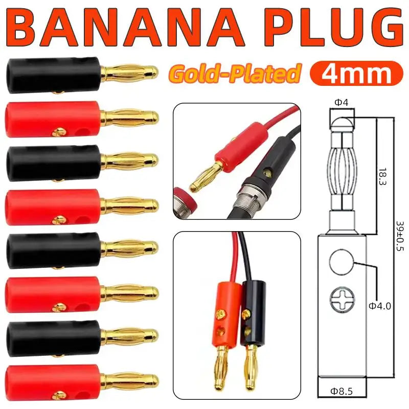 10Pcs 4MM Banana Plug Socket Terminal Set | Audio & DIY