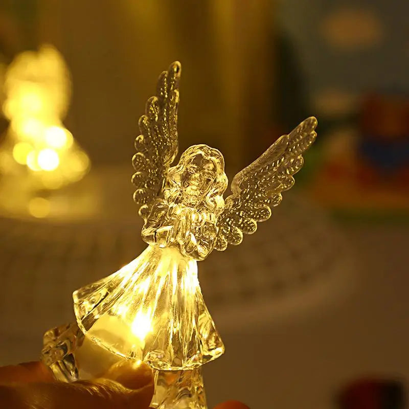 Nordic Angel LED Night Light | Colorful 3D Desk Figurine Lamp