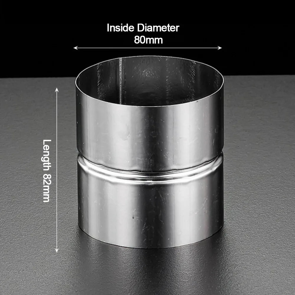 Stainless Steel Straight Pipe Joint Adapter 51mm–102mm