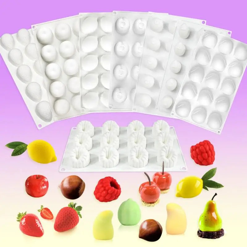 Mango Silicone Cake Mold – Flexible Mousse & Dessert Baking Tray
