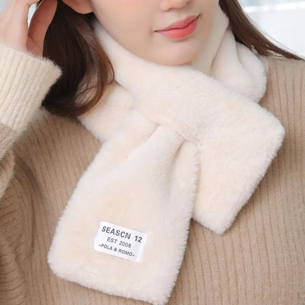 Women's Soft Thickened Knit Cross Scarf – Warm Winter Neckerchief