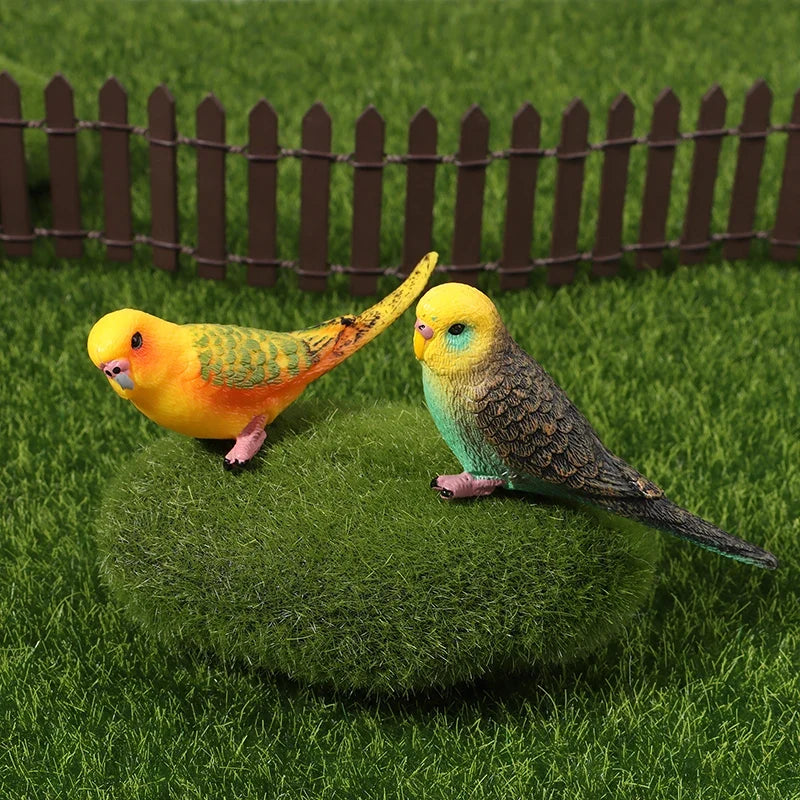 Simulation Parrot Figurine Miniature Ornament & Photography Prop