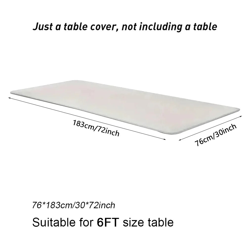 Spandex Stretch Fitted Tablecloth – 6FT Rectangular Cover