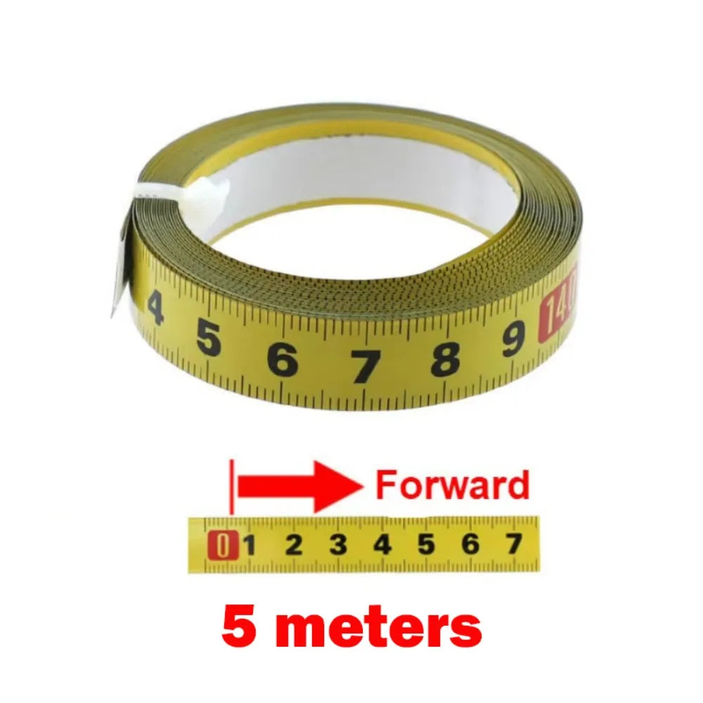 Self-Adhesive Metric Steel Tape Measure 1–5M | Miter Track