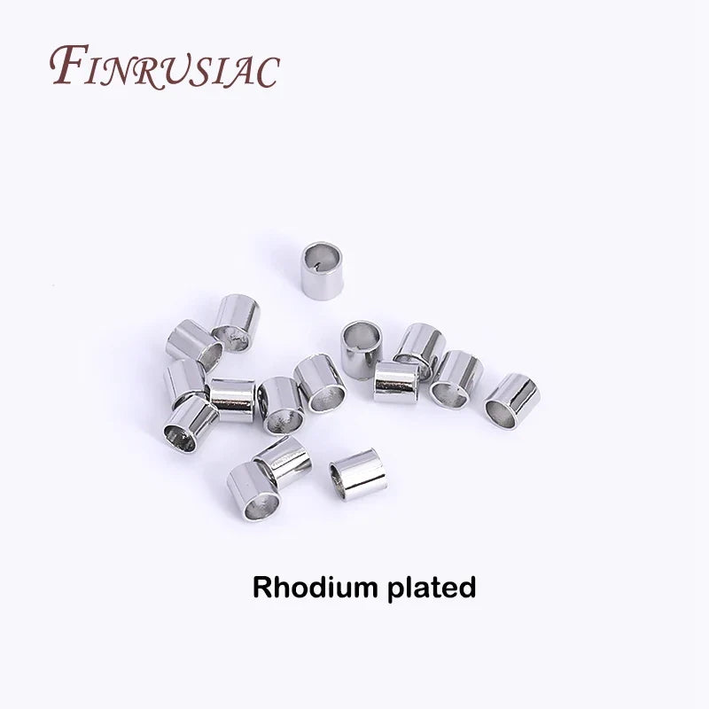 14K/18K Gold Plated 2mm Tube Crimp Beads – Jewelry Findings