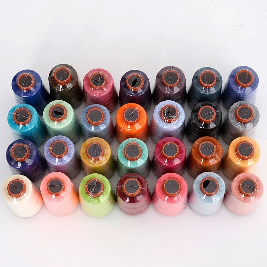 28-Color Polyester Sewing Thread Kit – 800 Yards per Spool