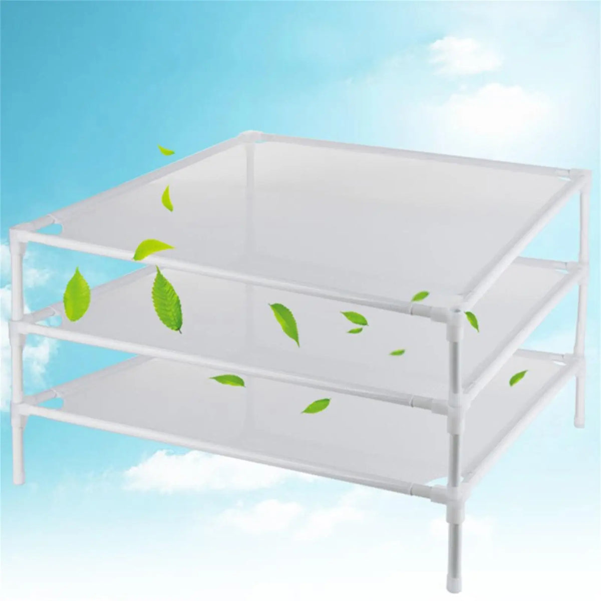 Stackable Flat Clothes Drying Rack | Foldable Mesh Laundry Dryer