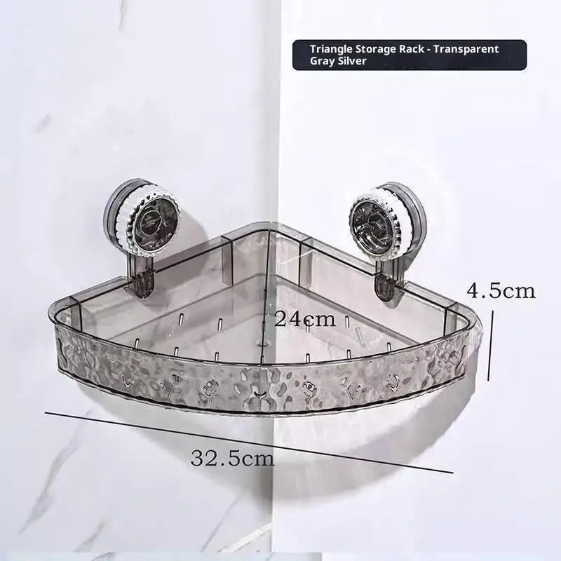 Suction Cup Shower Shelf – No-Drill Caddy, 1 or 2 Pcs