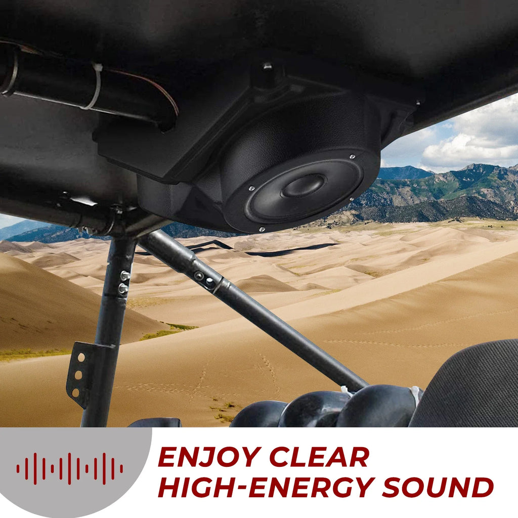 KEMIMOTO 6.5" UTV Overhead Speaker Pod Enclosure IP67