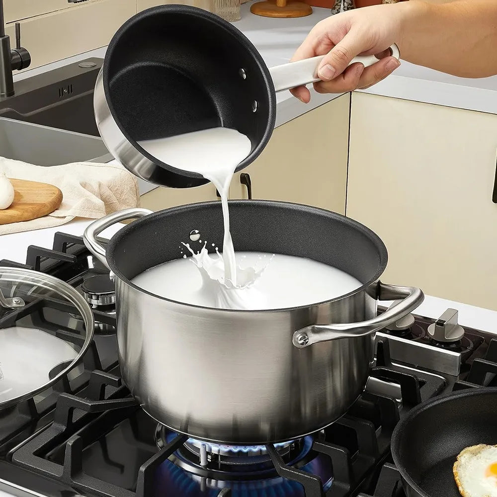 KOCH SYSTEME CS 10-Piece Nonstick Stainless Steel Cookware Set