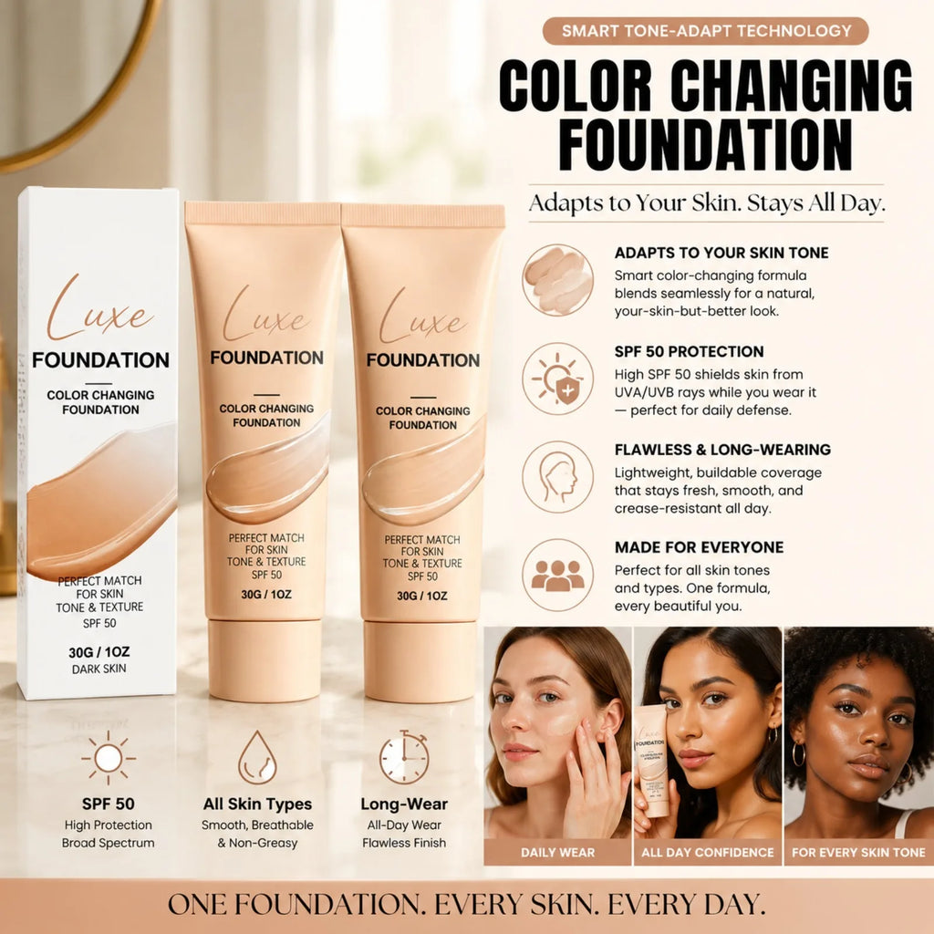 VIARELINE Color Changing Foundation SPF50 | Natural Finish