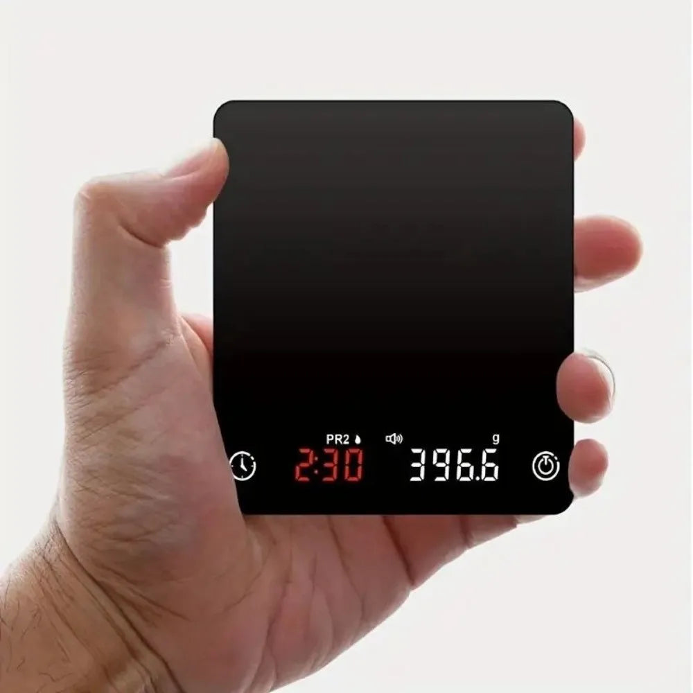 Mini Digital Coffee Scale 2kg, 0.1g Accuracy & Timer