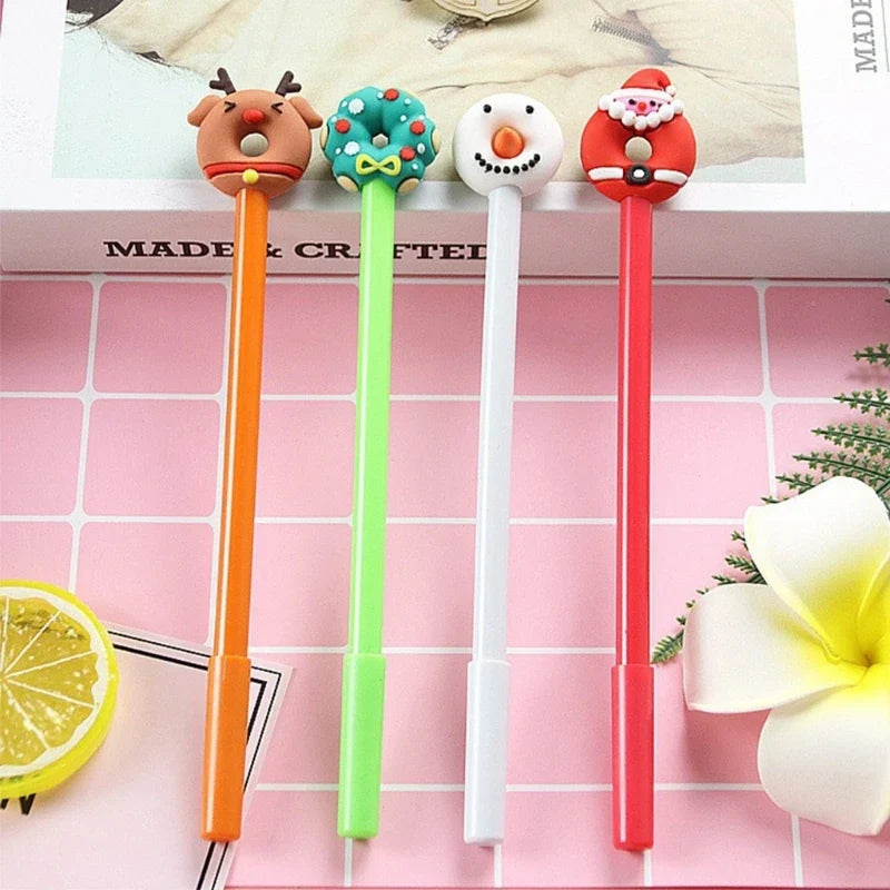 8-Pack Christmas Cartoon Gel Pens | Stocking Fillers for Kids