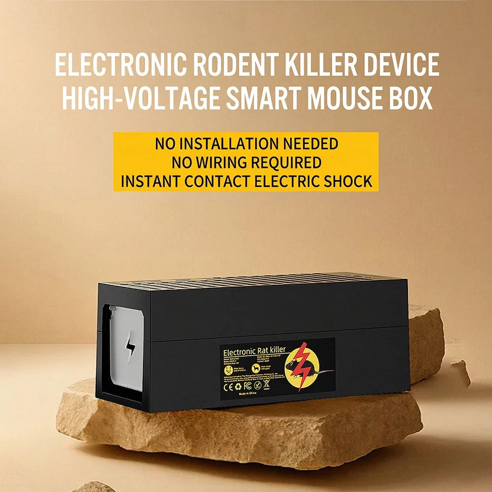 1800V Electronic Mouse Trap – Smart Touchless Auto Rodent Trap