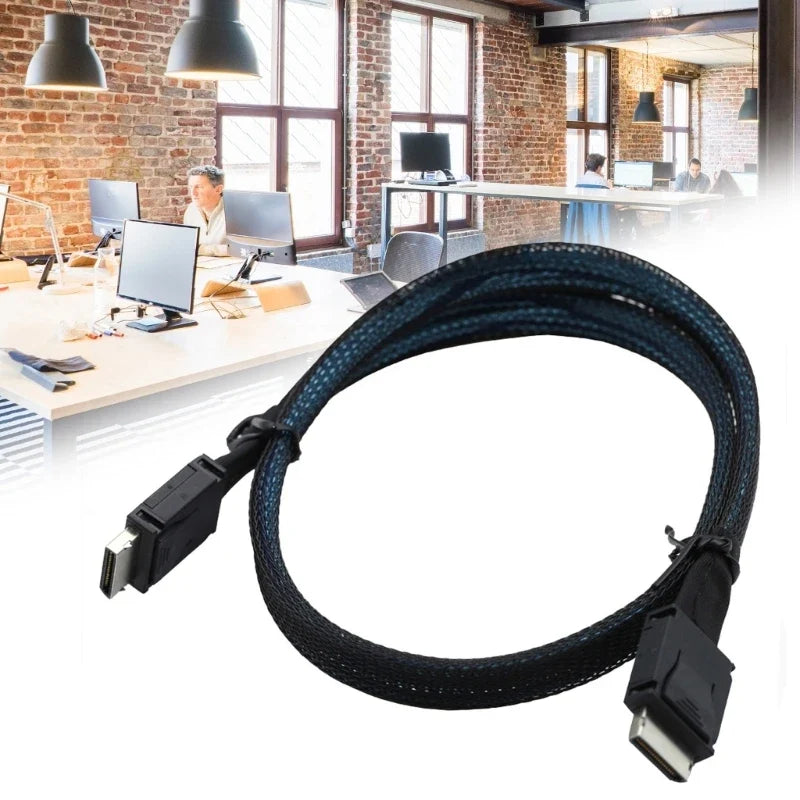 SFF-8611 4i PCIe Data Extension Cable 50cm / 100cm