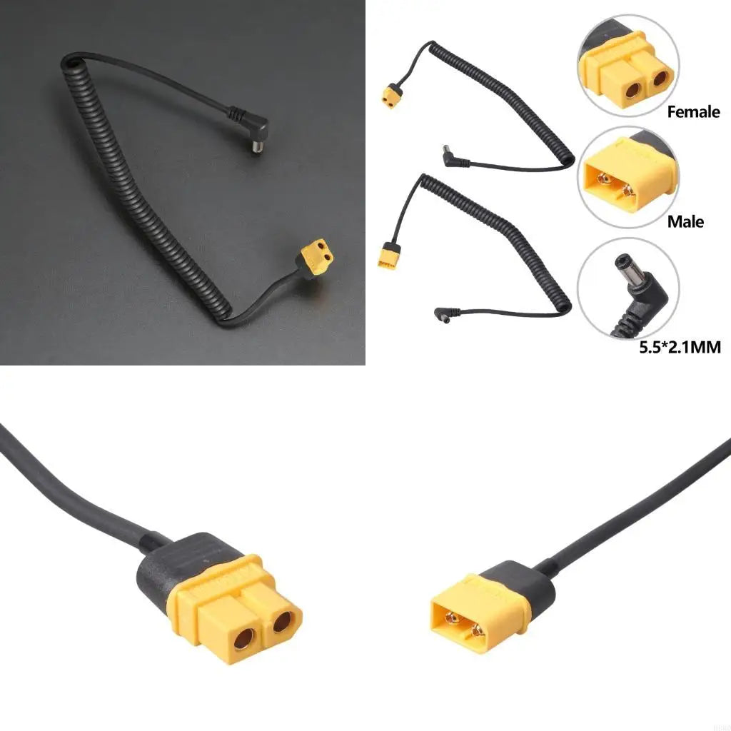 XT60 to 5.5x2.5mm Spring Power Cable Adapter | Multi-Device