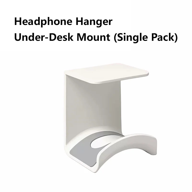 Universal Headphone Stand – Wall Mount & Under Desk Hanger