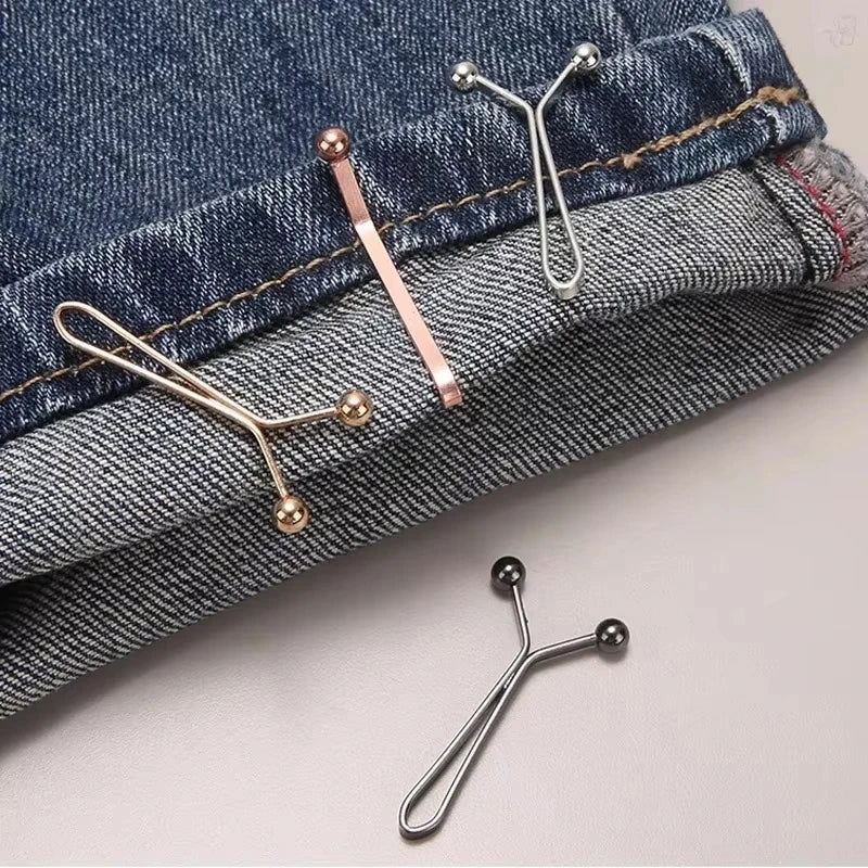 4PC Invisible Adjustable Waist Clips for Jeans & Skirts