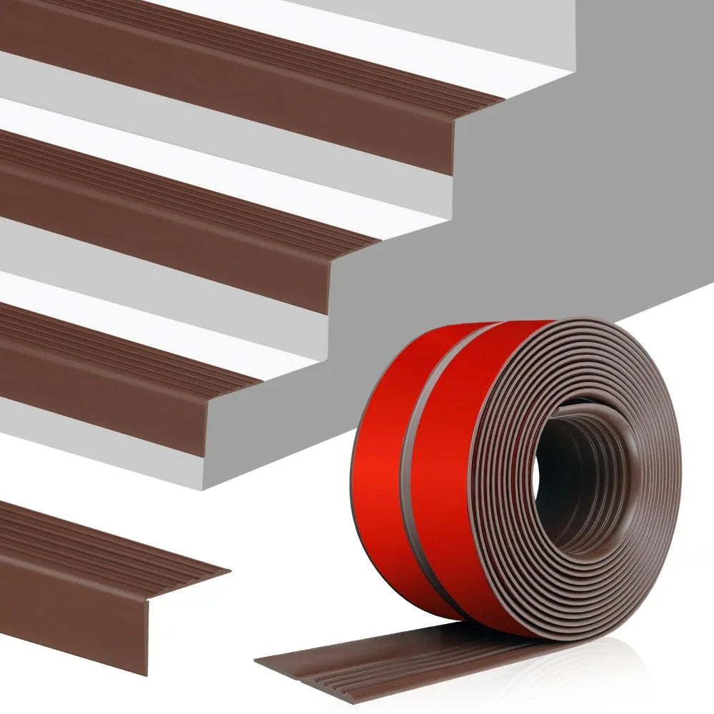 100cm Self-Adhesive Non-Slip Stair Edge Trim | PVC Protector