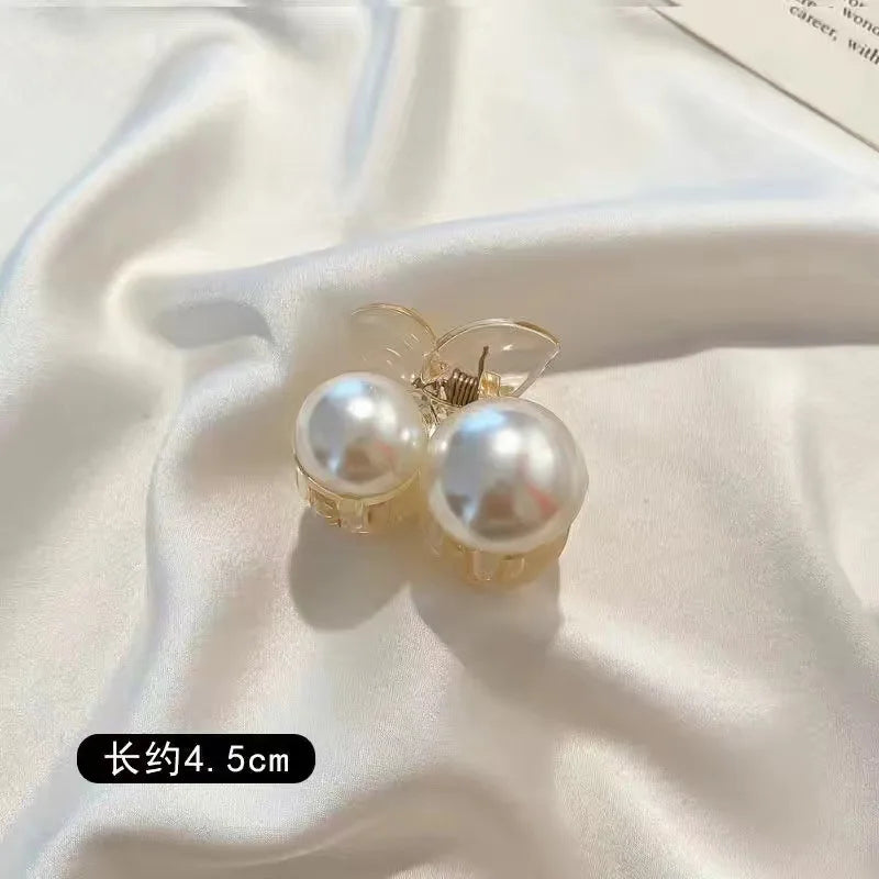 Pearl Hair Claw Clips for Women – Large Korean Shark Barrette