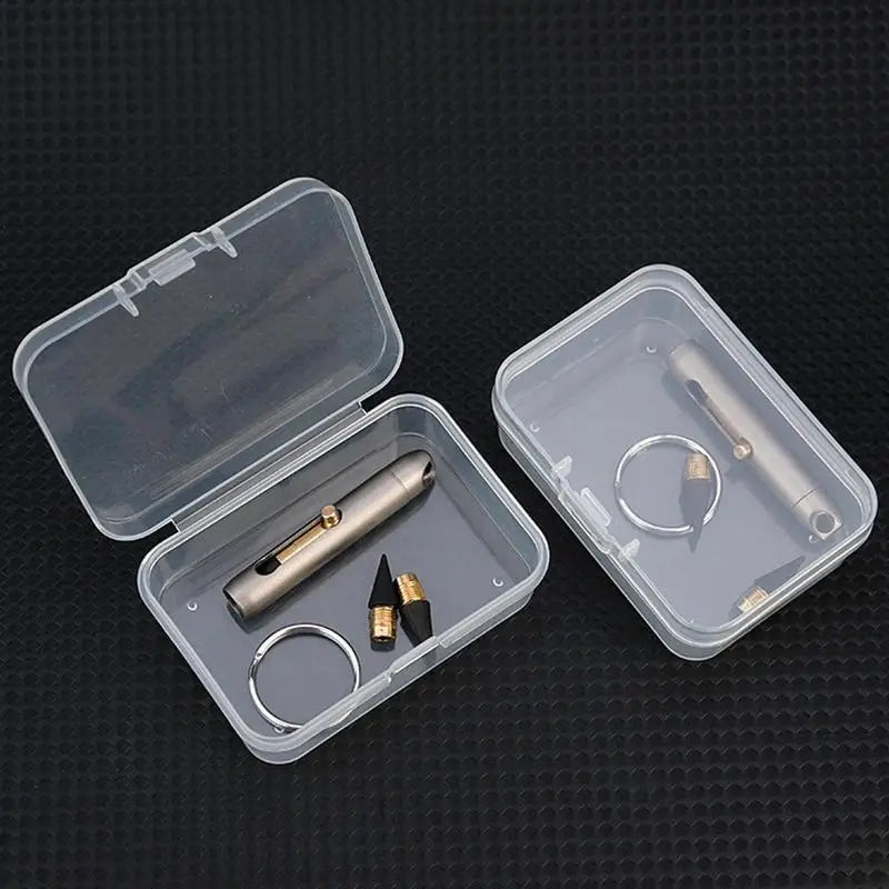 Titanium Alloy Eternal Inkless Pen – Erasable Keychain Pencil