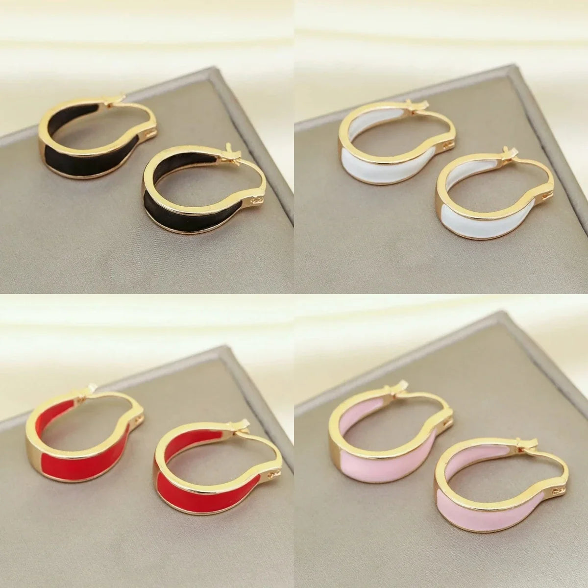Chinese Style Circle Ear Cuff – Zinc Alloy Drop Earrings for Women