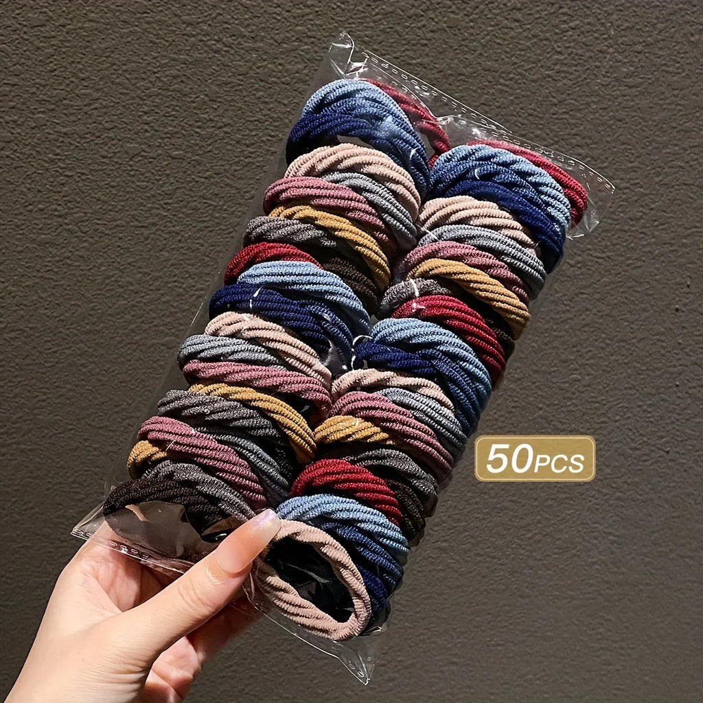 High Elastic Hair Ties – Rubber Ponytail Holders for Women