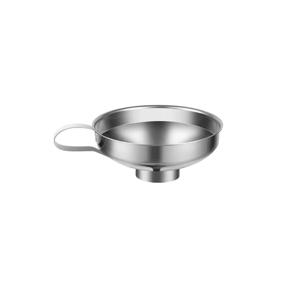 Stainless Steel Wide Mouth Funnel with Handle | Kitchen Tool