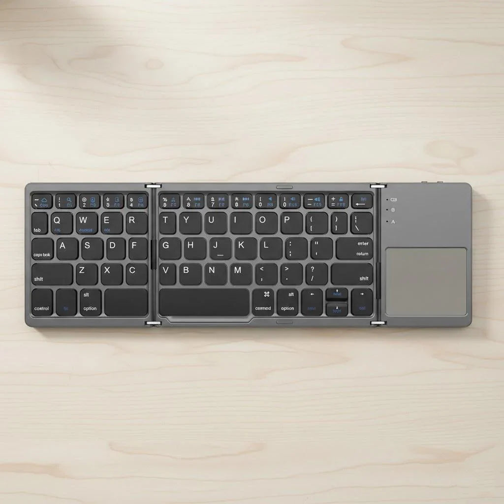 STONEGO Foldable Bluetooth Keyboard with Touchpad | Travel