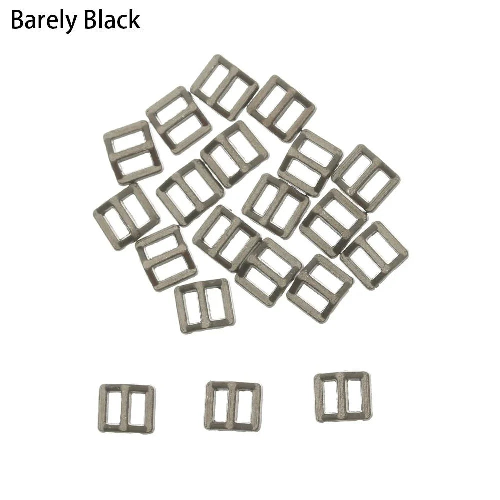 20pcs Mini 3mm Metal Tri-Glide Buckles – DIY Doll Bags & Belts