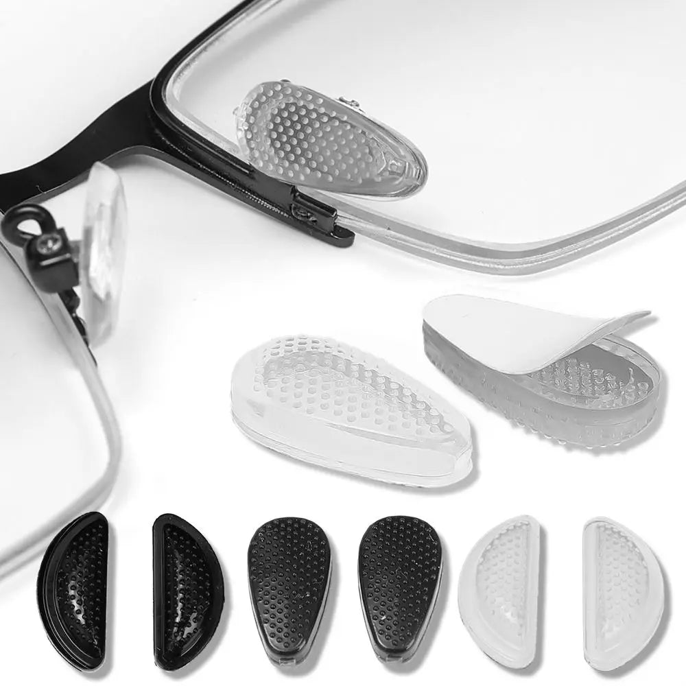 10 Pairs Silicone Glasses Nose Pads – Anti-Slip Adhesive Support