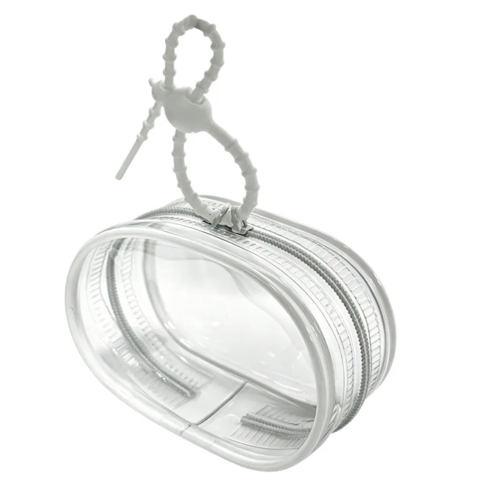 Transparent PVC Pet Food Pouch – Zipper & Hanging Loop