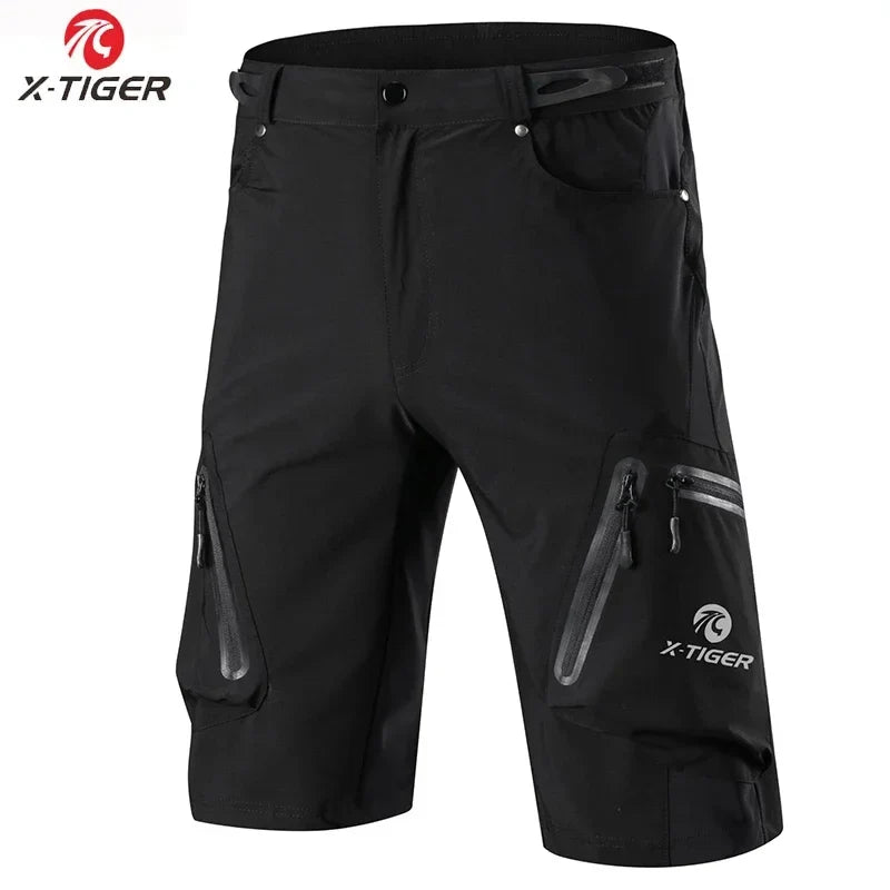 X-TIGER Men's MTB Bike Shorts – 7-Pocket Quick Dry Cycling