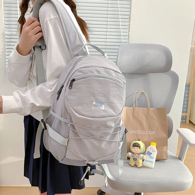Korean-Style Lightweight Large Capacity Backpack for Women