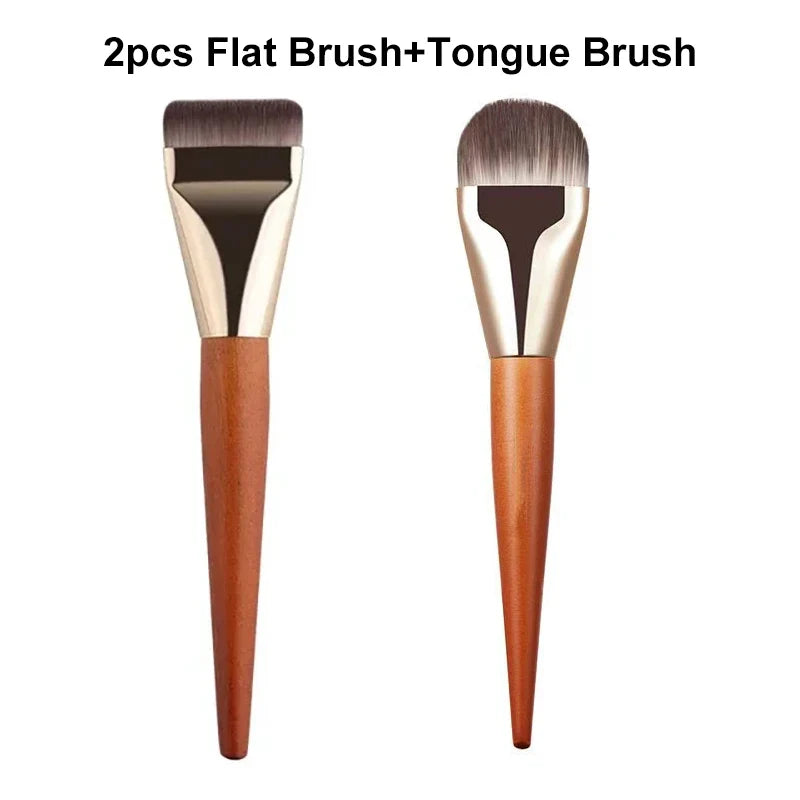 Ultra Thin Foundation & Contour Brush Set | Soft Blending
