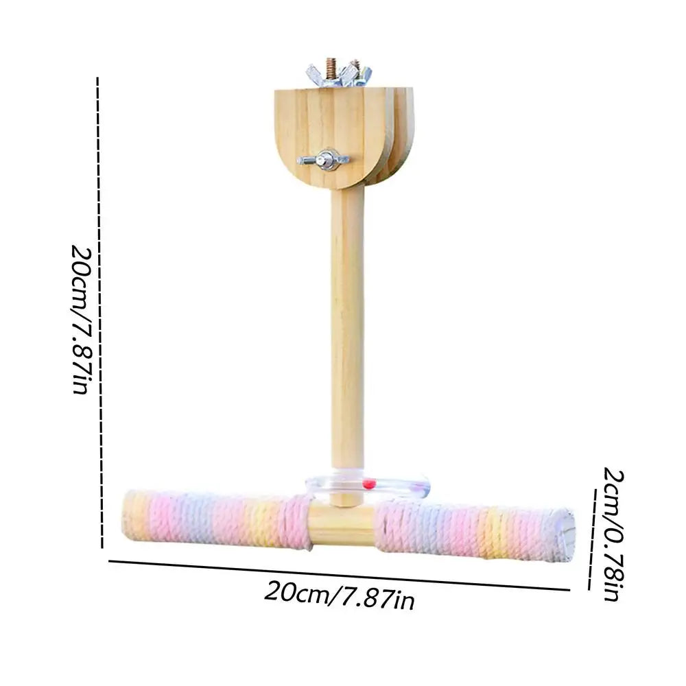 Bird Swing Perch Toy – Rotating Chew Design for Parrots
