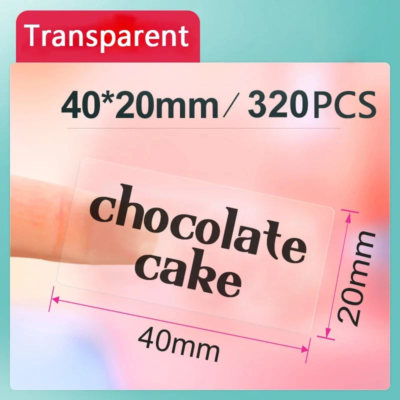 Niimbot Transparent Thermal Label Paper – Round Stickers B1 B21