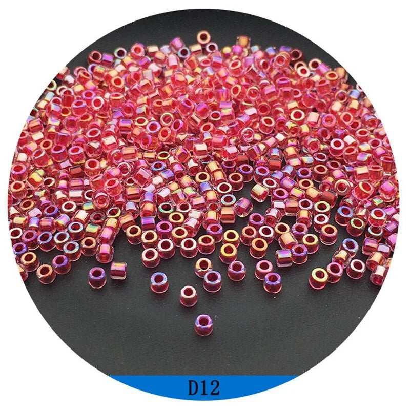 Miyuki Delica 2mm Glass Beads 500Pcs – 18 Colors for DIY