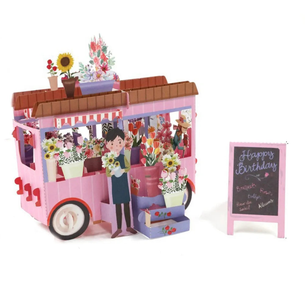3D Pop-Up Love Card – Romantic Wedding Greeting Postcard