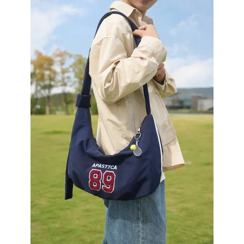 Nixie Unisex Canvas Shoulder Bag – Large Capacity Crossbody
