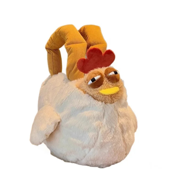 Novelty Hen Plush Handbag – Chicken Shaped Shoulder Bag Gift