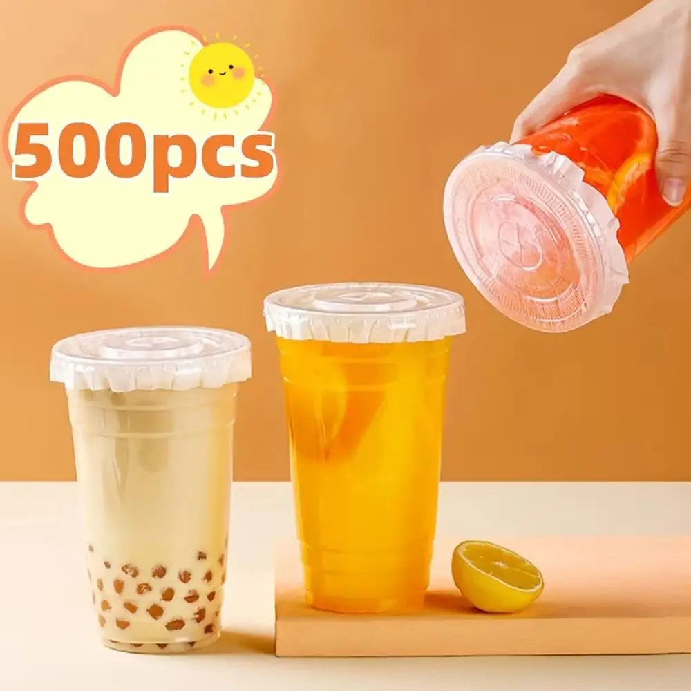 500Pcs Disposable Leakproof Sealing Paper for Beverage Cups