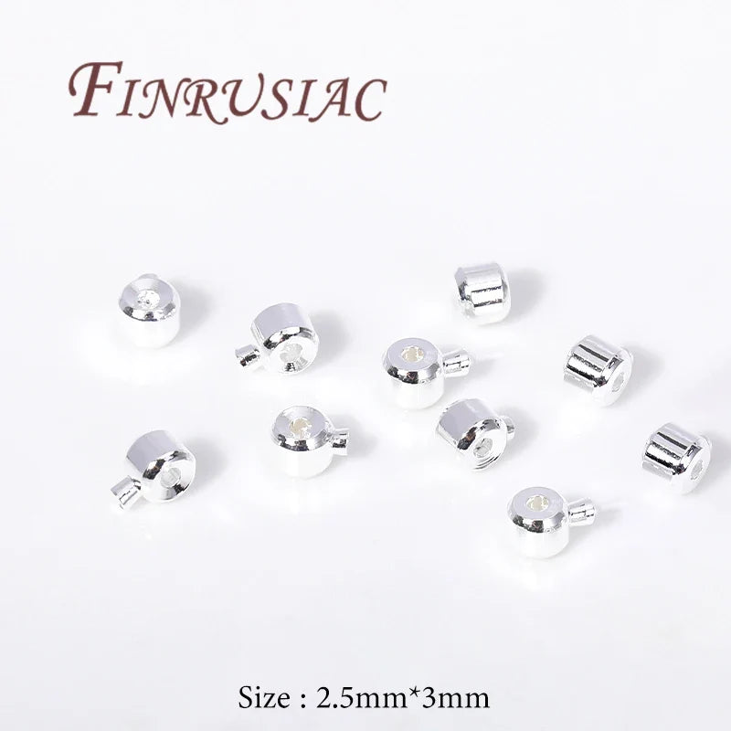 18K Gold Plated Crimp End Beads 2.5mm 3mm | Jewelry Making