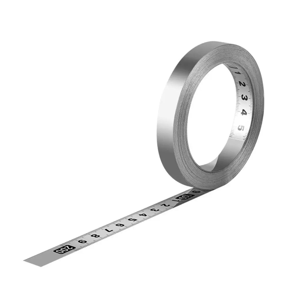 Self-Adhesive Stainless Steel Measuring Tape 12MM 1–3M