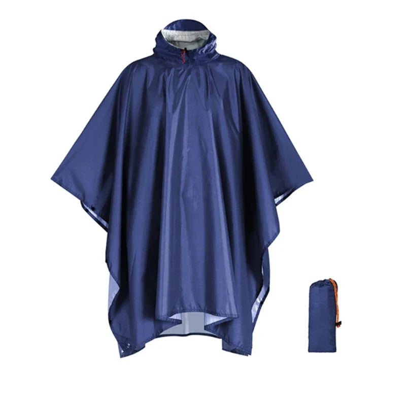 Heavy Duty Waterproof Rain Poncho – Lightweight Camping Raincoat