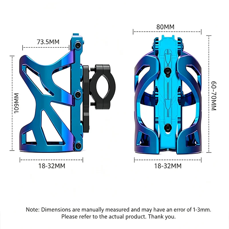 Bike & Motorcycle Handlebar Water Bottle Cage – ABS MTB Road